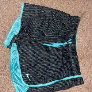 Nike teal and black shorts